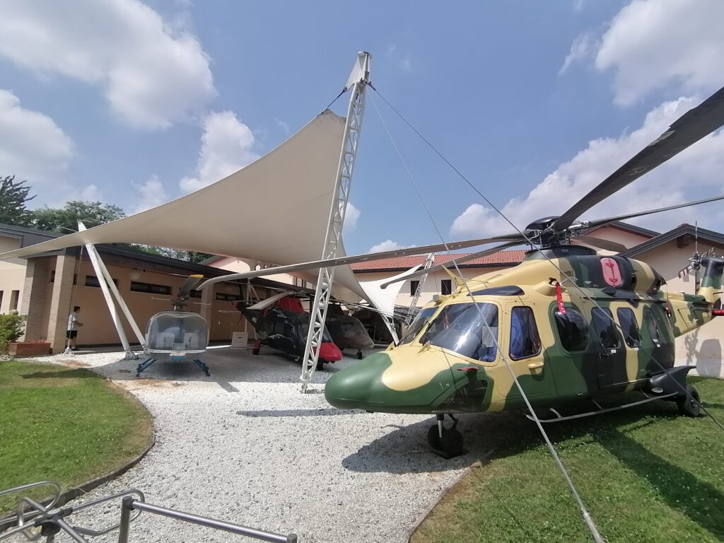 Il cortile del Museo Agusta